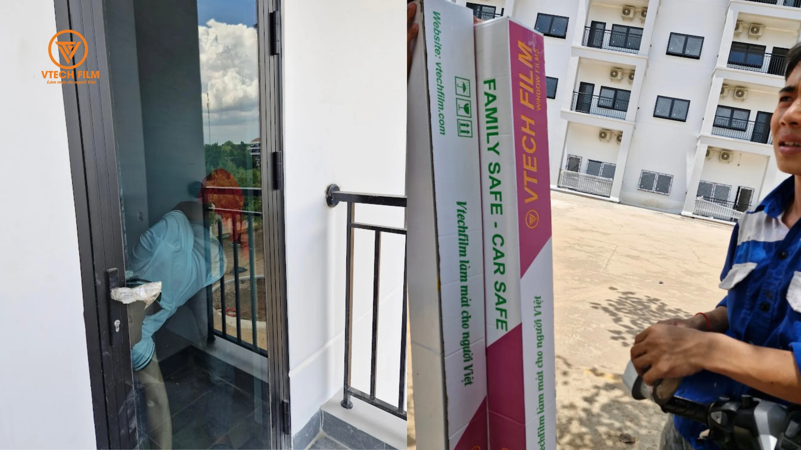 Dự án thi công phim cách nhiệt Vtech Film cho công trình nhà ở nhân viên tại Campuchia (2)