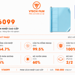 Alternative view of Phim Cách Nhiệt VT6099 Cao Cấp | Cản Nhiệt 64.7%, Cản IR 99.5%