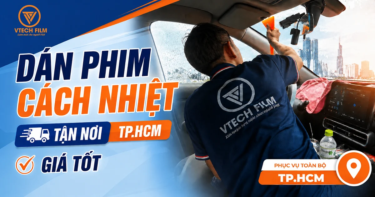 Hoàn thiện dán phim cách nhiệt tận nơi mang lại diện mạo sang trọng cho xe
