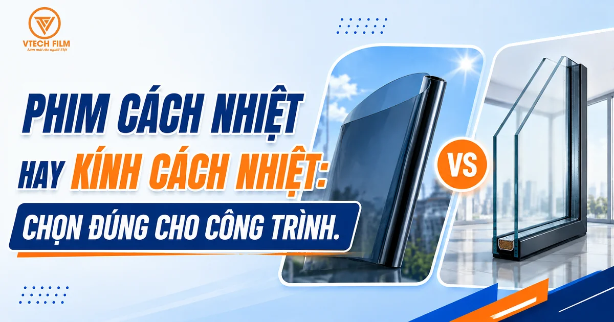 Phim Cách Nhiệt Xe Hơi & Nhà Kính VTech Film Cản UV 100%