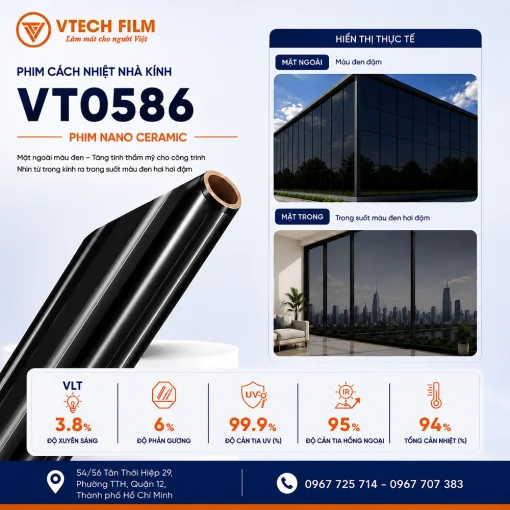 Phim cách nhiệt nhà kính VT0586 VTECH FILM