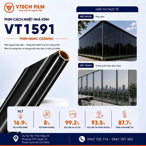 Phim cách nhiệt nhà kính VT1591 VTECH FILM
