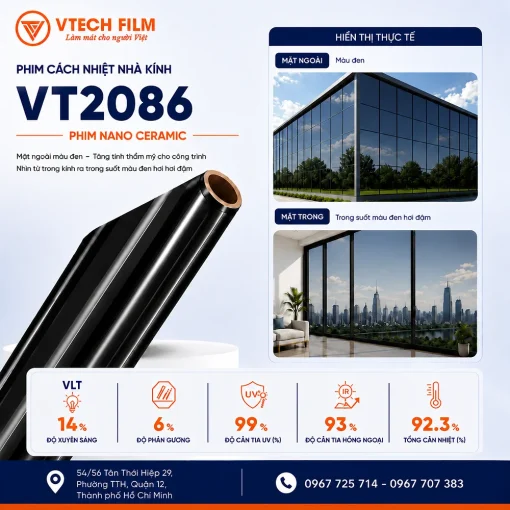 Phim cách nhiệt nhà kính VT2086 VTECH FILM