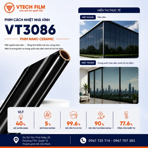 Phim cách nhiệt nhà kính VT3086 VTECH FILM