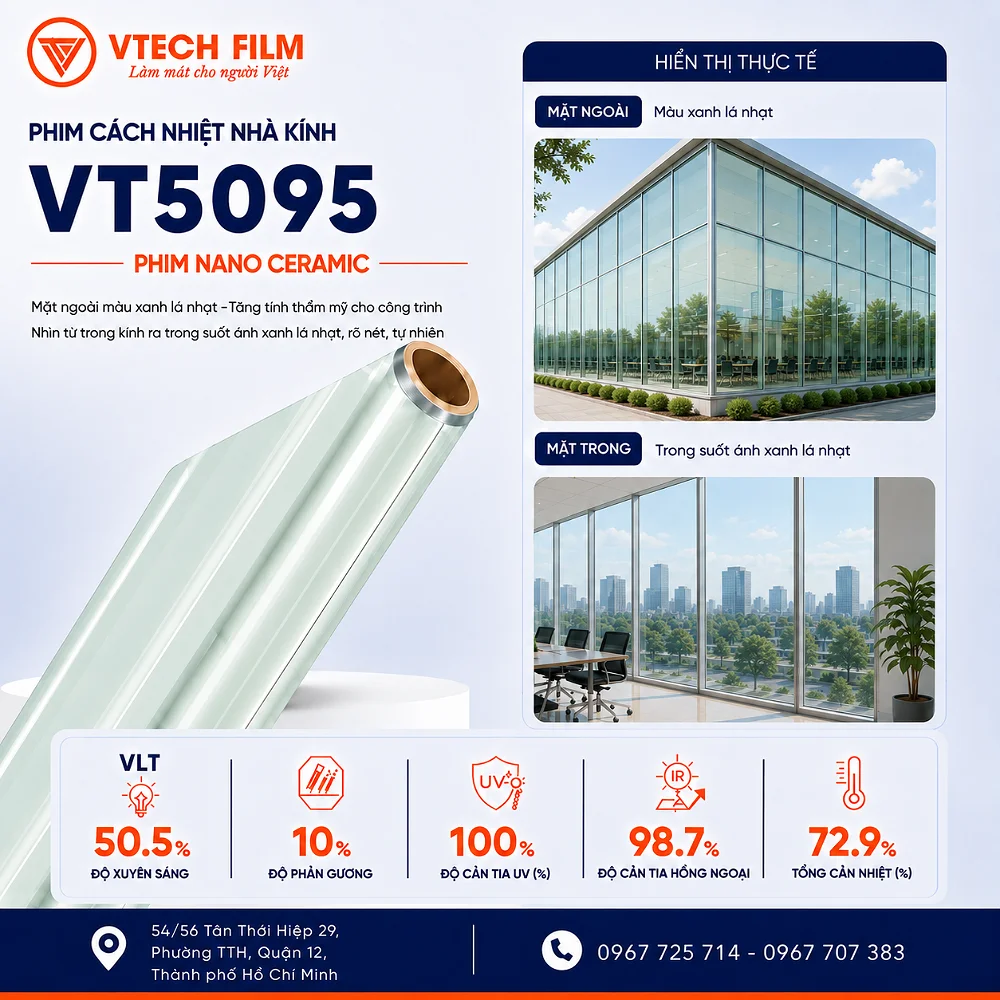Phim cách nhiệt nhà kính VT5095 VTECH FILM