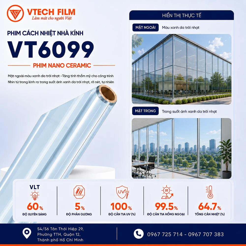 Phim cách nhiệt nhà kính VT6099 VTECH FILM