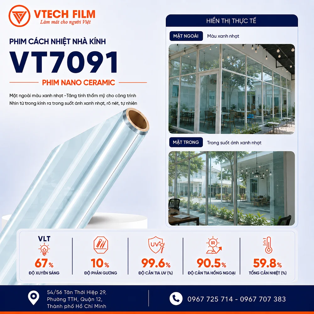 Phim cách nhiệt nhà kính VT7091 VTECH FILM