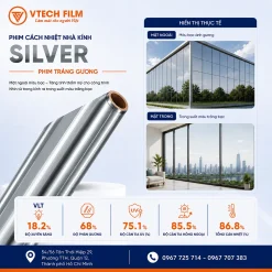 Phim cách nhiệt phản gương Silver VTECH FILM