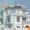 So sánh kính nhà ở trước và sau khi dán phim cách nhiệt VT6086