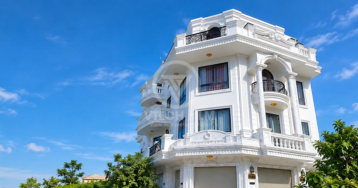 Biệt thư Đông Hưng sau khi hoàn thành dán phim cách nhiệt VT7091