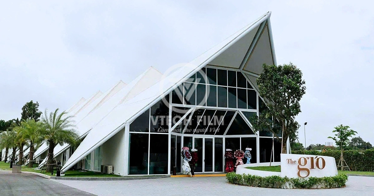 Toàn cảnh showroom The Gió sau khi dán phim cách nhiệt Nano Ceramic VT5095 của VTECH FILM.