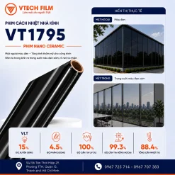 Phim cách nhiệt nhà kính VT1795 Nano Ceramic cao cấp