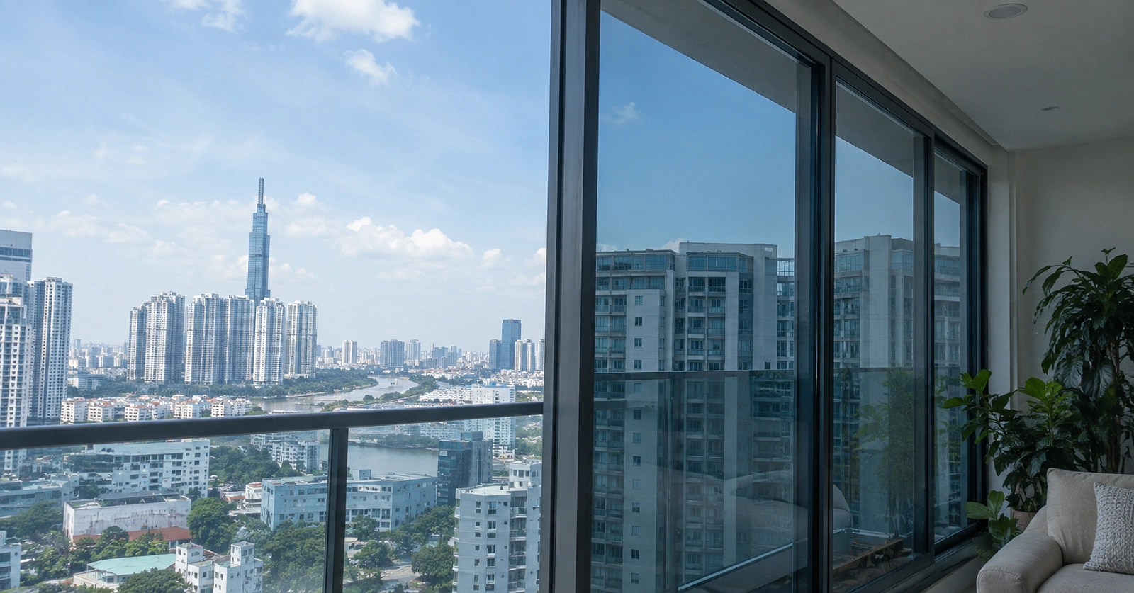 Phim cách nhiệt chống nóng chung cư giúp giảm tác động nhiệt qua kính