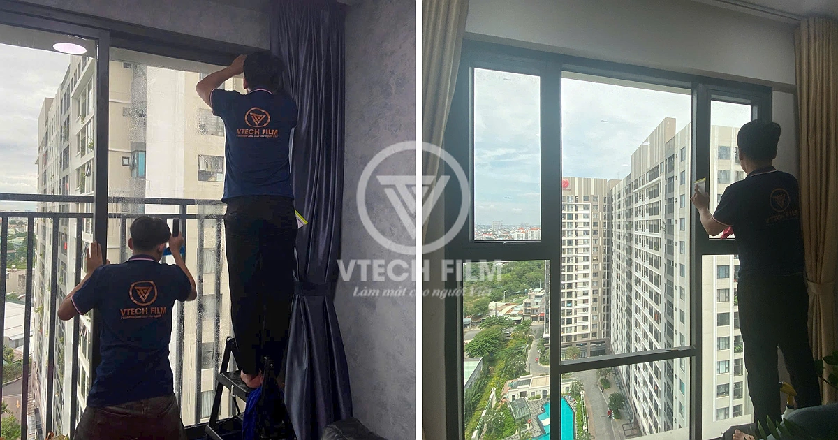 Thi công phim cách nhiệt chung cư tại Hồ Chí Minh cho cửa kính căn hộ, hỗ trợ giảm nhiệt và kiểm soát ánh sáng